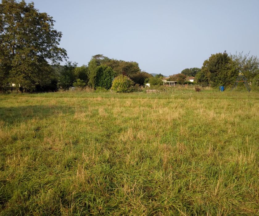 Beau terrain plat