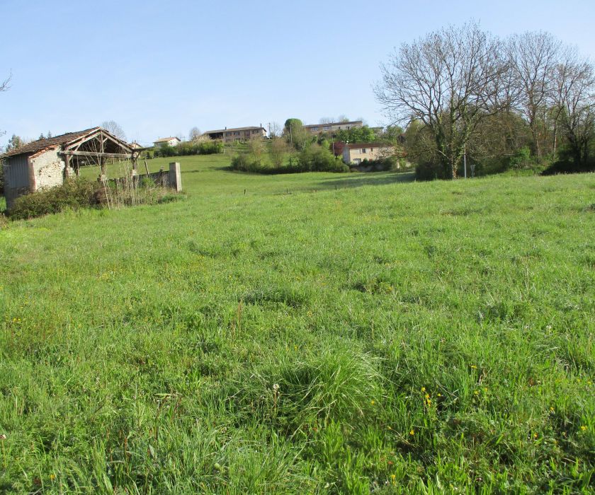 Terrain constructible avec grange